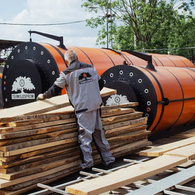 Оборудование для термообработки древесины